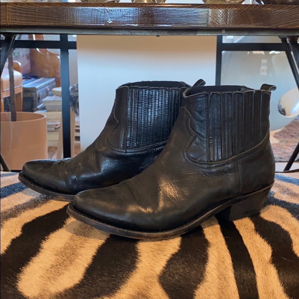 Golden Goose Black Crosby Boots 36